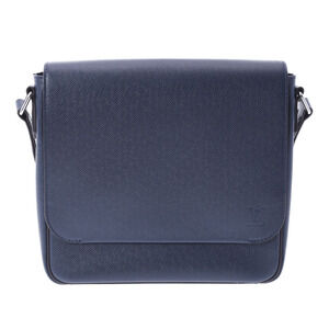 Louis Vuitton Taiga Roman NM Blue Marine Leather Shoulder Bag